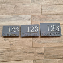 Load image into Gallery viewer, Personalised Custom House Sign Door Plaque - Rectangle - 3 Sizes