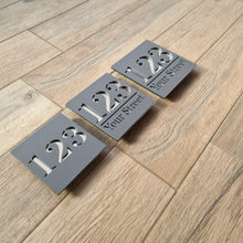 Load image into Gallery viewer, Personalised Custom House Sign Door Plaque - SQUARE - 3 Sizes