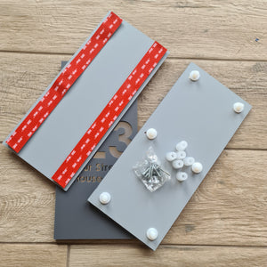 Personalised Custom House Sign Door Plaque - OBLONG - DESIGN 1