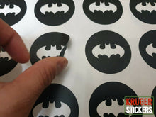 Load image into Gallery viewer, Batman Bat Logo Stickers Wall Decal - CIRCLE - Kruger Stickers