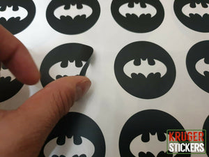Batman Bat Logo Stickers Wall Decal - CIRCLE - Kruger Stickers
