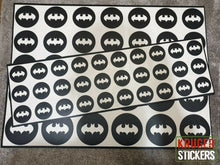 Load image into Gallery viewer, Batman Bat Logo Stickers Wall Decal - CIRCLE - Kruger Stickers