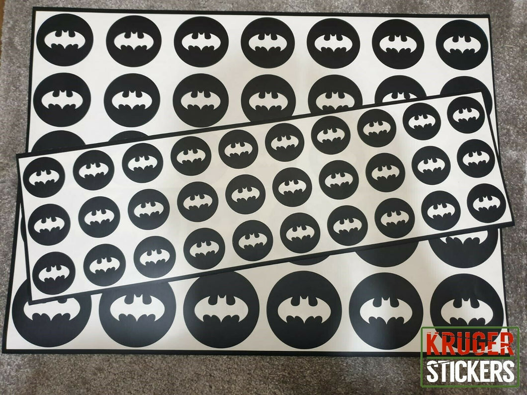 Batman Bat Logo Stickers Wall Decal - CIRCLE - Kruger Stickers