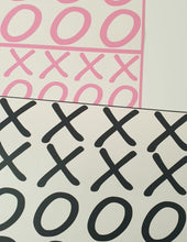 Load image into Gallery viewer, Noughts and crosses XO wall stickers - Hand drawn