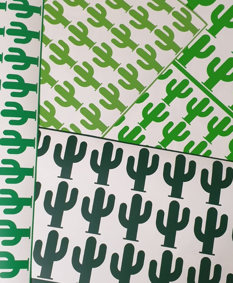 Cactus Shaped Wall Stickers