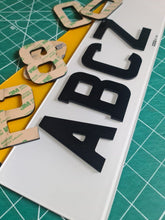 Load image into Gallery viewer, Reserved - Chris - 4d Number Plate Letters