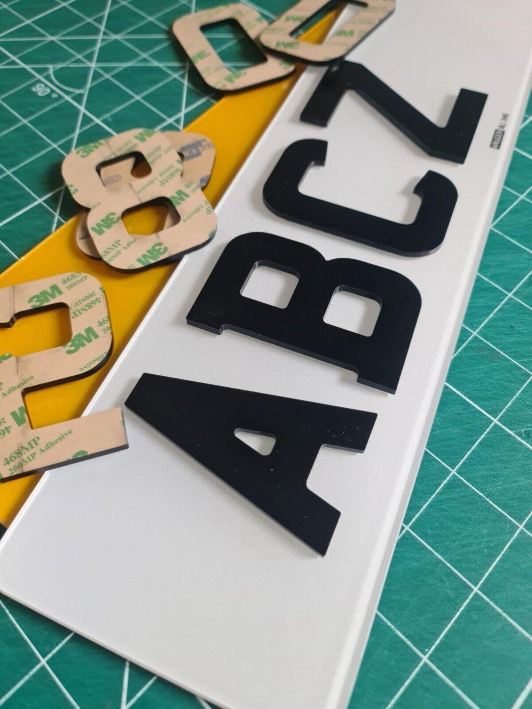 Reserved - Chris - 4d Number Plate Letters